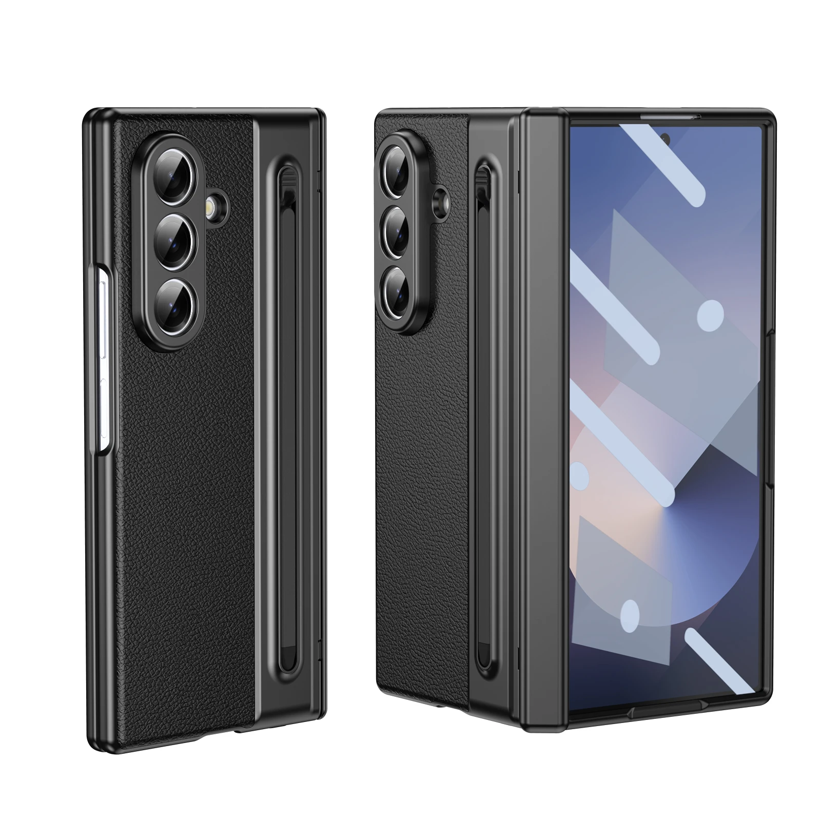 Étui de protection complet de luxe pour Samsung Galaxy Z Fold 8 Ultra 7 6 5 4 3 Fold8 Fold7 Fold6 Fold5 Fold4 Fold3 avec support pour stylet