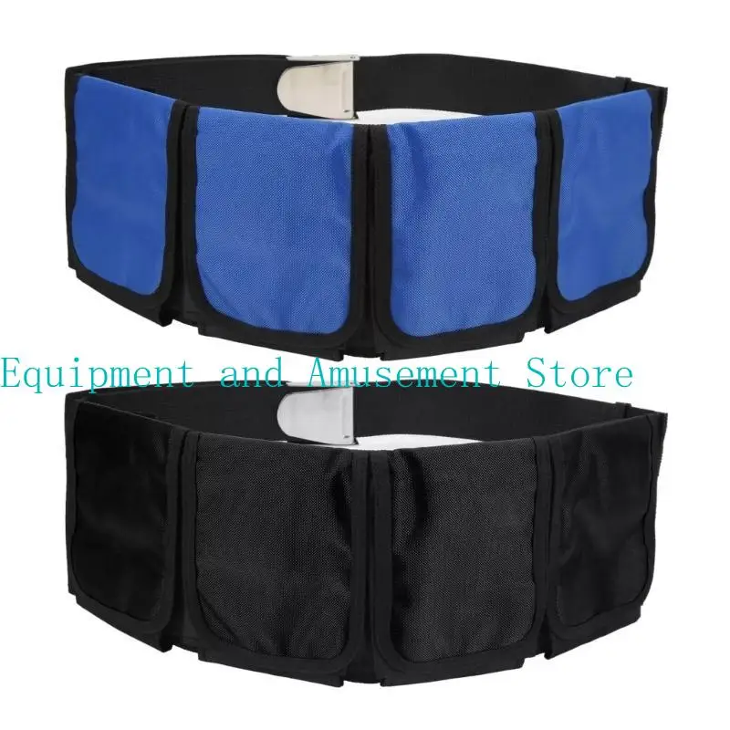 

652F Dive Weights Belt Quick-Release Buckle Diving Pocket Adjustable Weight Belt Weight Belt with 4 Pockets for Surfers