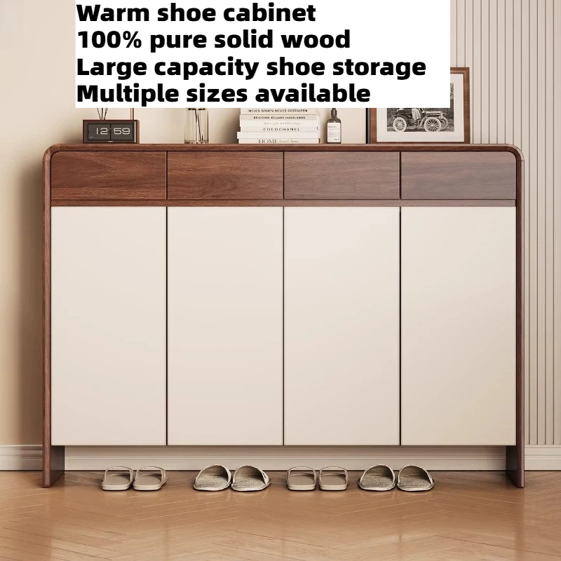 

Wooden Entrance Shoes Organizer Living Room Shelves Display Exterior Shoe Rack Shelf Hall Entrance Multifunction Furniture