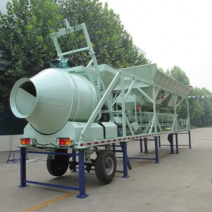High Quality Mini Mobile Concrete Batching Plant/Mobile Concrete Mixing/Mobile Concrete Mixer Price Eco-Friendly  Customized