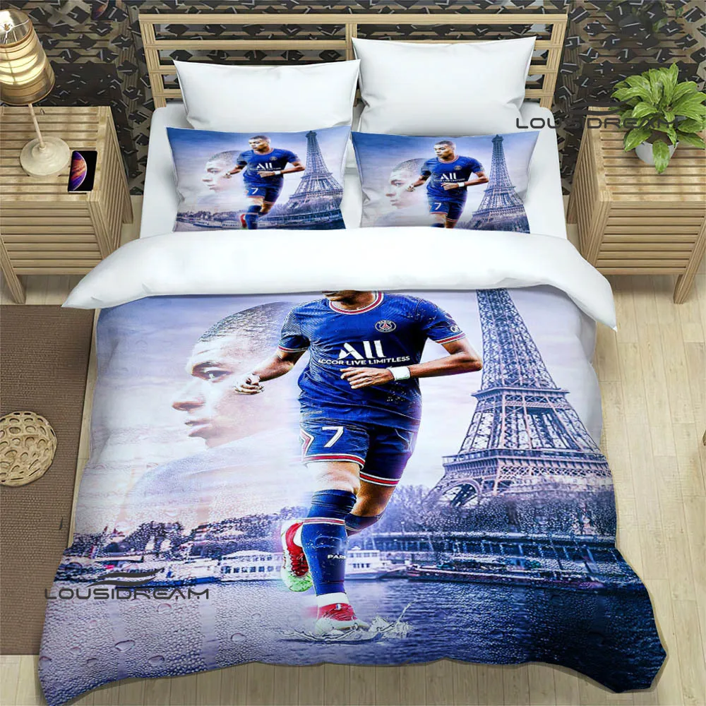 3D K-Kylian Mbappé print Bedding Sets exquisite bed supplies set duvet cover bed comforter set bedding set luxury birthday gift