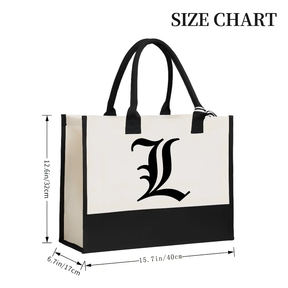 L 2026 جديد وصول موضة عملية واسعة قابلة لإعادة الاستخدام حمل حقيبة نمط طباعة 2 لهجة الثقيلة حقيبة كتف كبيرة طوال اليوم E #3