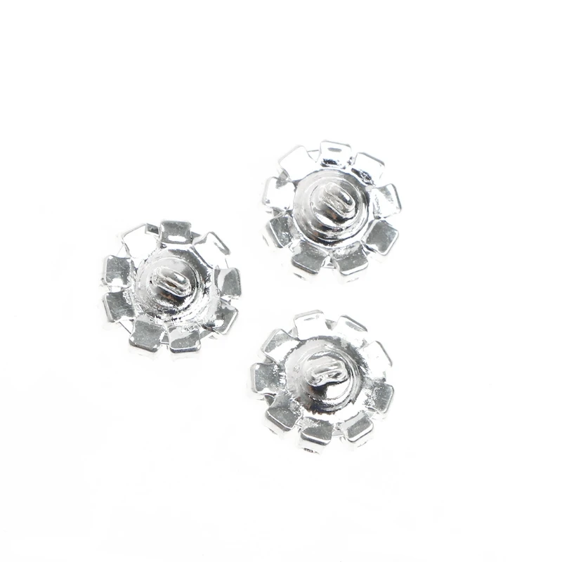 50JC 5 pièces rondes 12mm pour boutons à tige en embellissement artisanal couture, bricolage