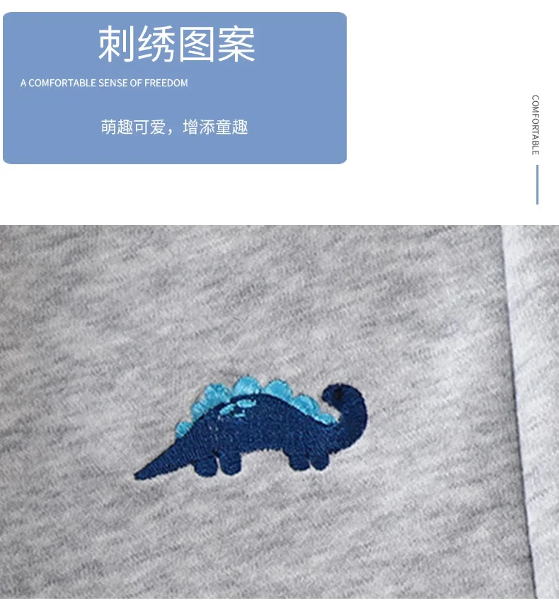 Dinosaurier-Jogginghose mit Kordelzug für Jungen, Kinder-Sweatpants mit Taschen, Herbst, elastischer Bund, lange Babyhose, Sport- und Outdoor-Hose für Kinder – Detail 6