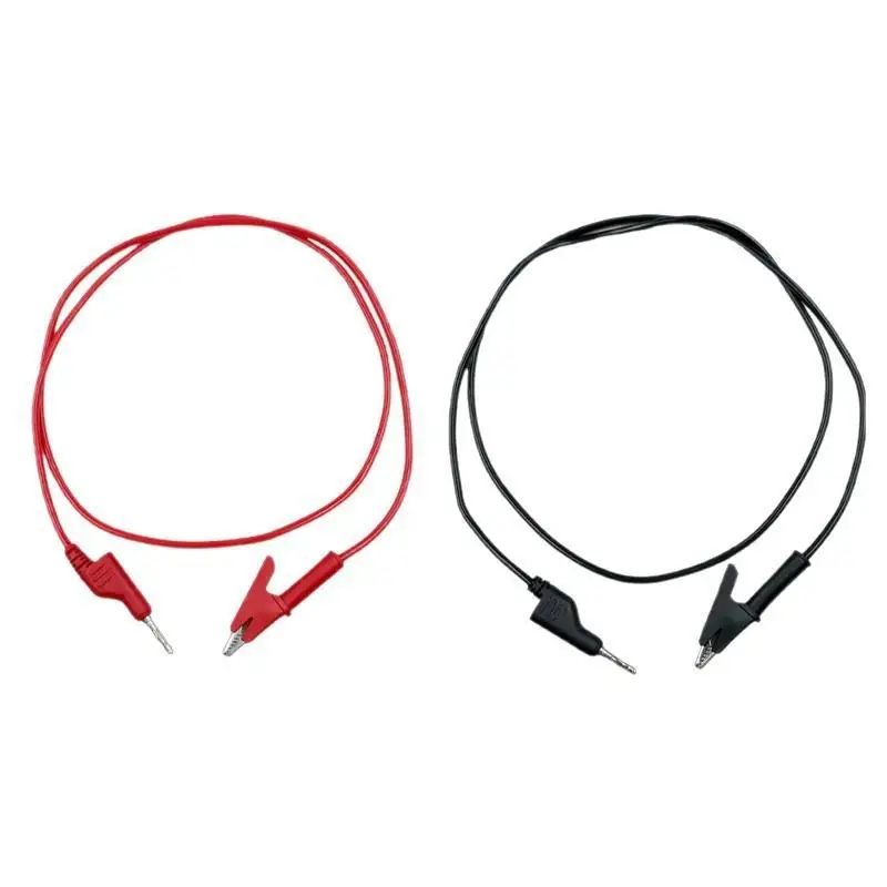 1/2Pcs Double End Test Lead Wire Line 4mm Banana Plug Alligator Clip Crocodile Multimeter 15A Electrical Voltage DIY Test Wires