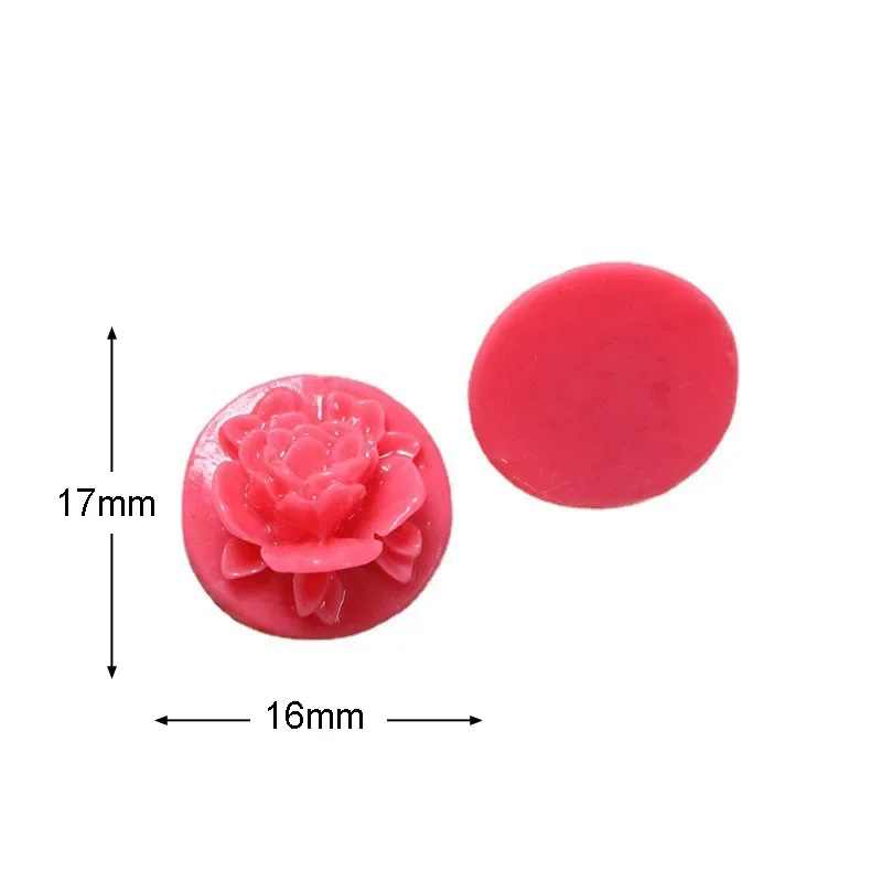 10pcs rose petal wafer diy resin Flat Back Resin Cabochons Scrapbooking DIY Jewelry Craft Accessories