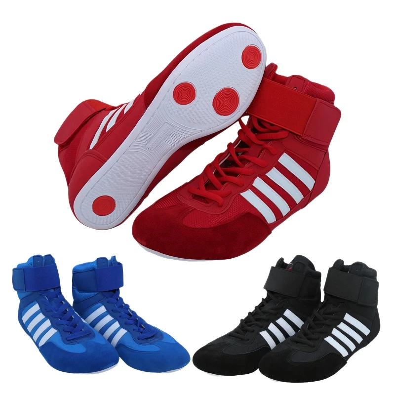 CLYFAN Men Women boxing Shoes Rubber Outsole Breathable Wrestling Shoes Children Wrestling Costume Shoes for Wrestling