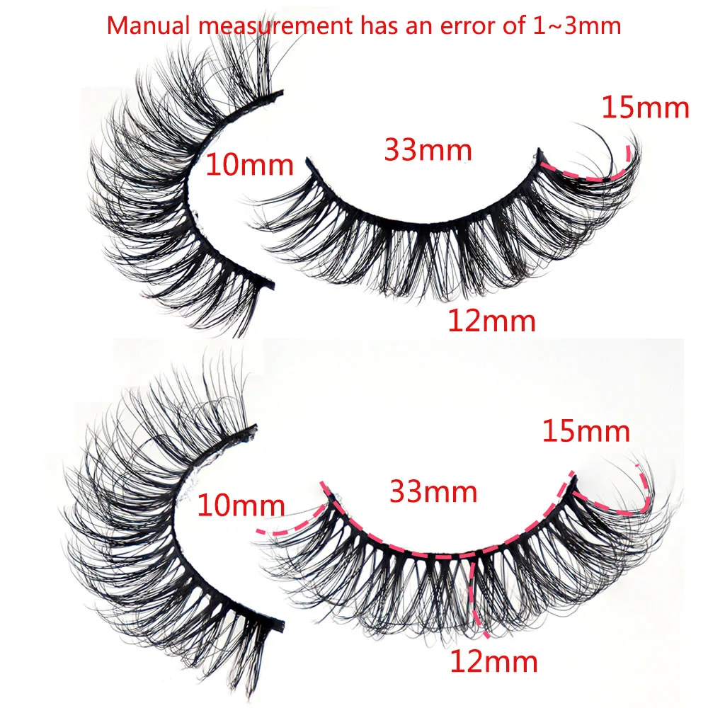 5/10 paia 3D Faux Mink Lashes Fluffy Soft Full Thick Wispy Natural long ciglia finte ciglia ricci ciglia all'ingrosso