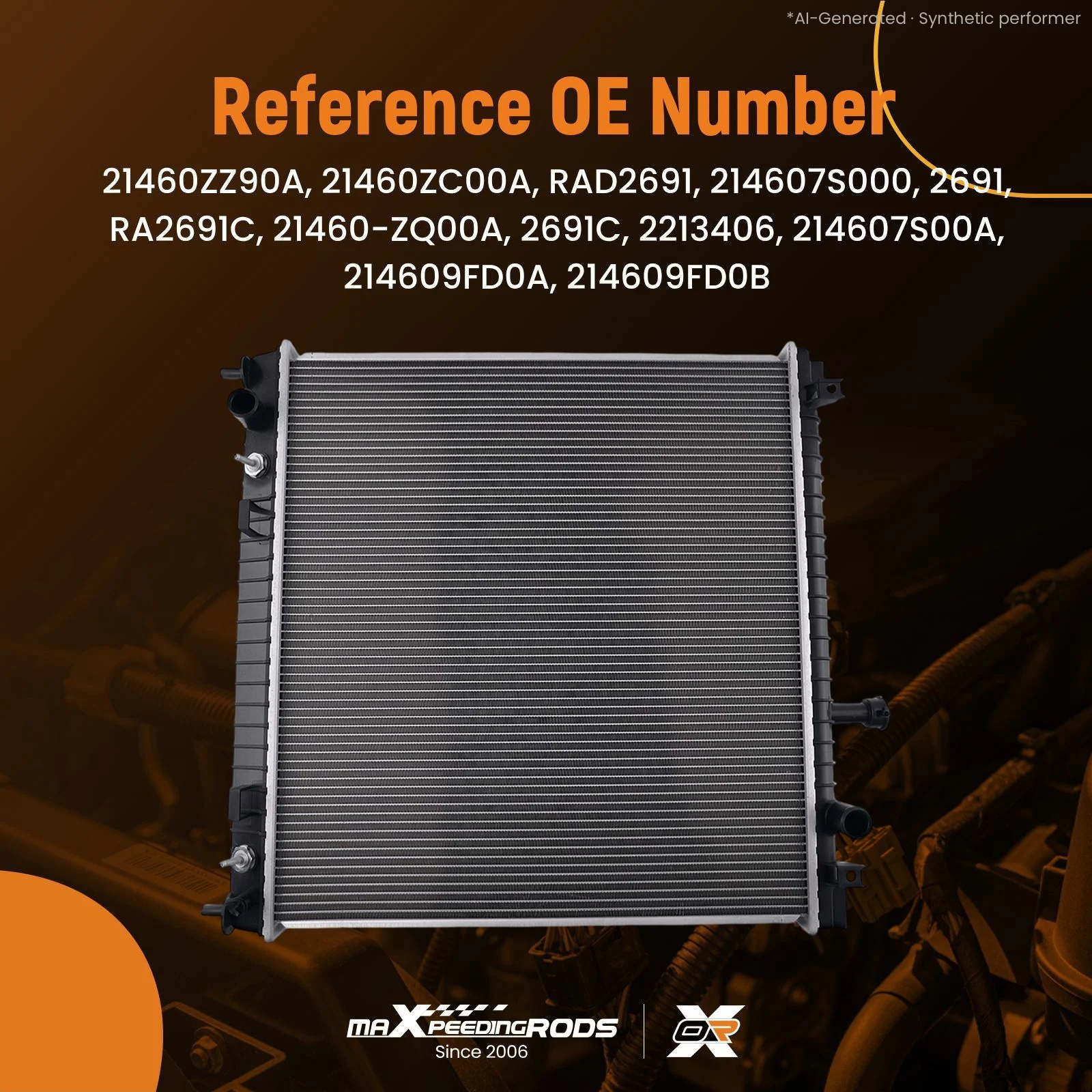 Engine Radiator for Nissan Armada Titan INFINITI QX56 5.6L 2004-2015 AT