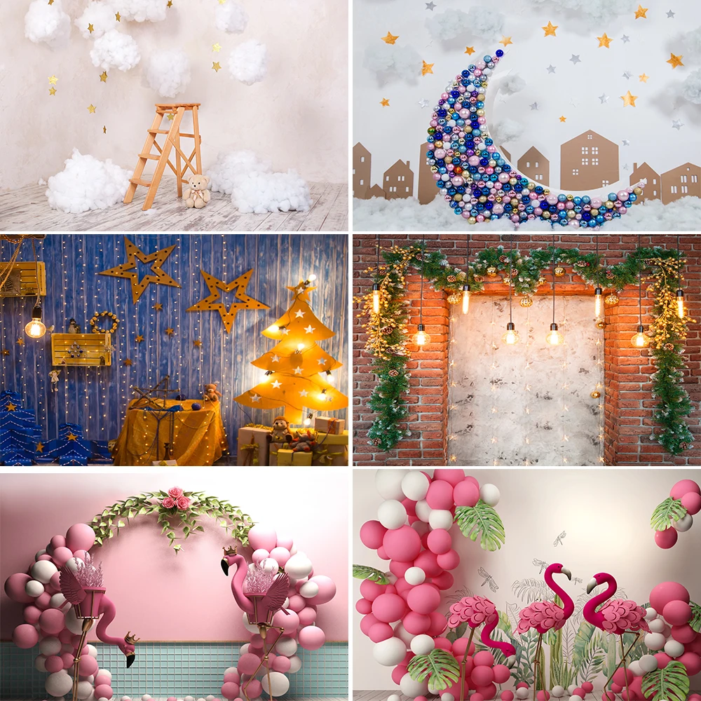 

Bonvvie Photography Backdrop Christmas Party Decor Newborn Baby Portrait Photocall Background Props Photo Studio Photozone