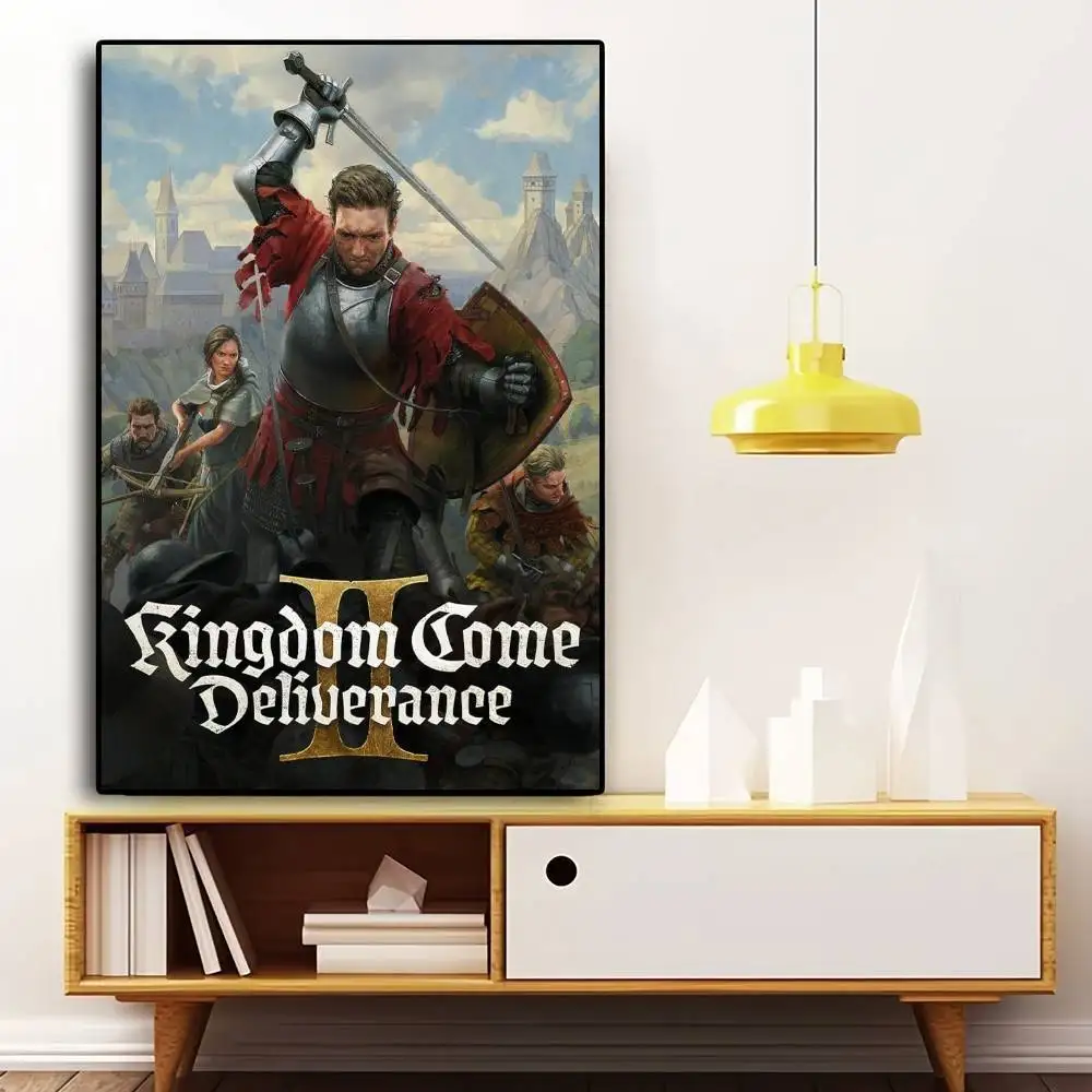 لعبة المملكة تعال Deliveryance II ملصق عالي الجودة لغرفة المعيشة ملصقات جدارية جمالية لتزيين الحائط