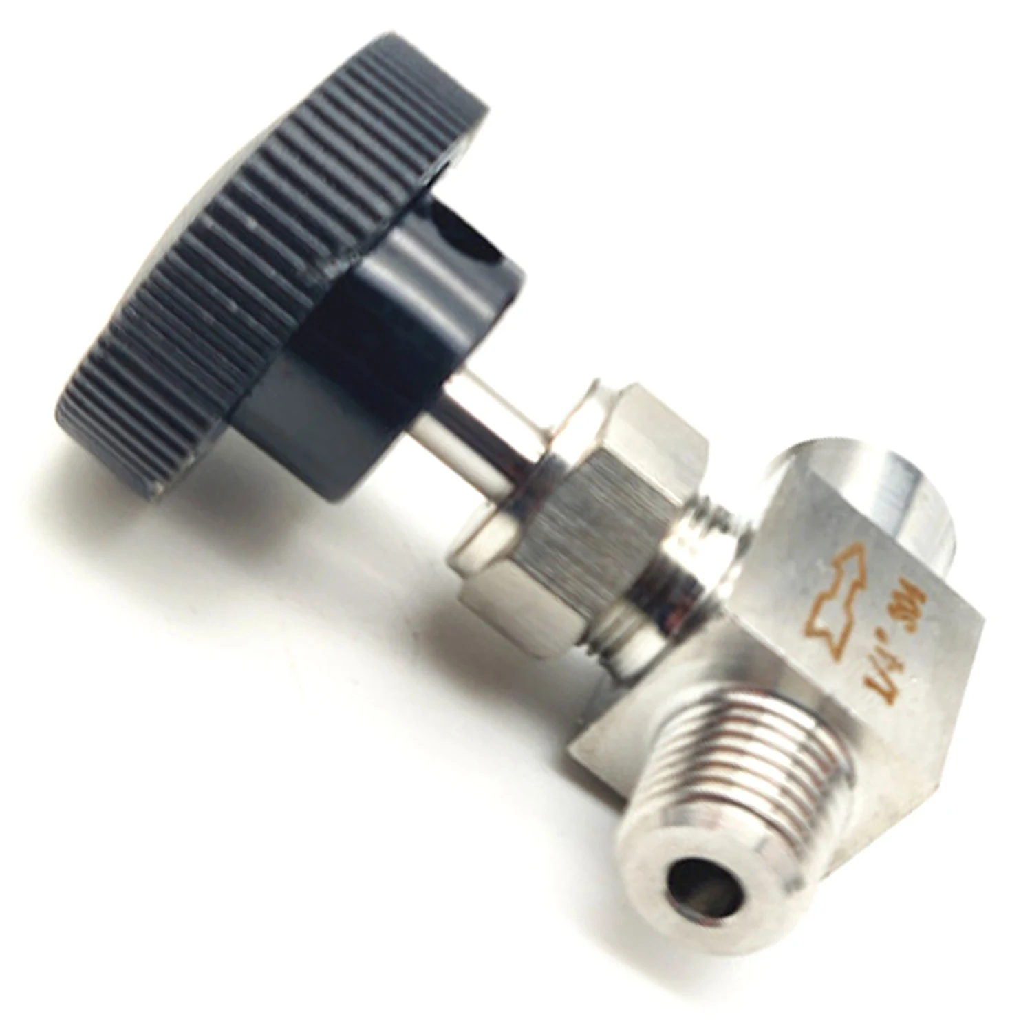 ABWR-1 pçs válvula de agulha válvula de agulha 1/4 Polegada ângulo direito bsp ss304 & 1 pçs navio válvula de agulha guindaste válvula de agulha