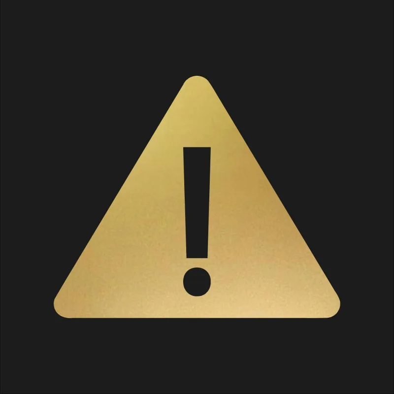 Danger Warning Safety Vinyl Decal Waterproof Scratch Resistant PVC Warning Symbol Car Sticker