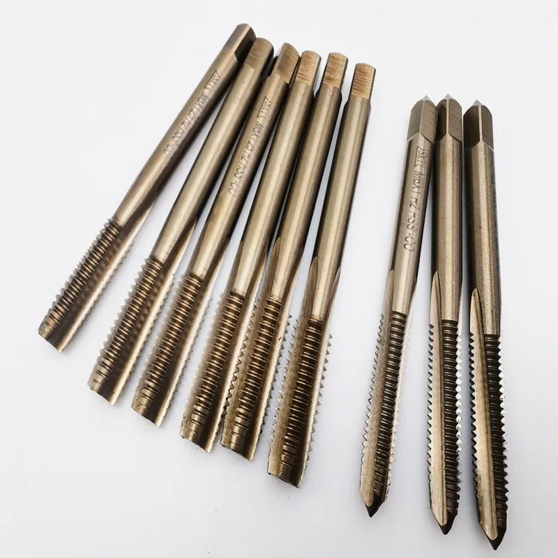 Cost Sale Of 1PC Left Hand M2-M12 HSSM35 Co5% Full CNC Grinded Machine Straight Flute Taps For SS Workpieces Threads  Making