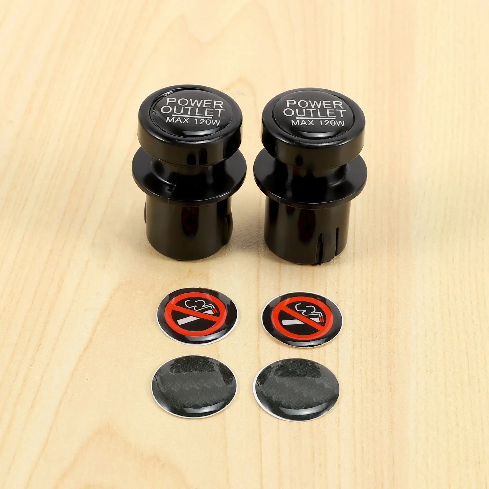 New Cigarette Lighter Socket Cover Cap 2 Pack, Universal Waterproof Dustproof Plug For Car Power Outlet Prevent Children From Pu