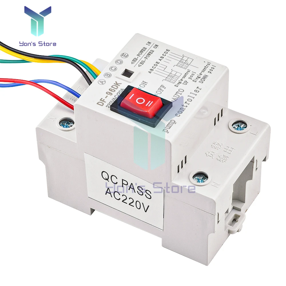 DF-96D DF-96DK Nước Cấp Bộ Điều Khiển Cảm Biến Tự Động Hoàn Toàn Tháp Nước Bể Bơi Mức Chất Lỏng Tiếp Sức Bơm Điều Khiển Với 2M Đầu Dò