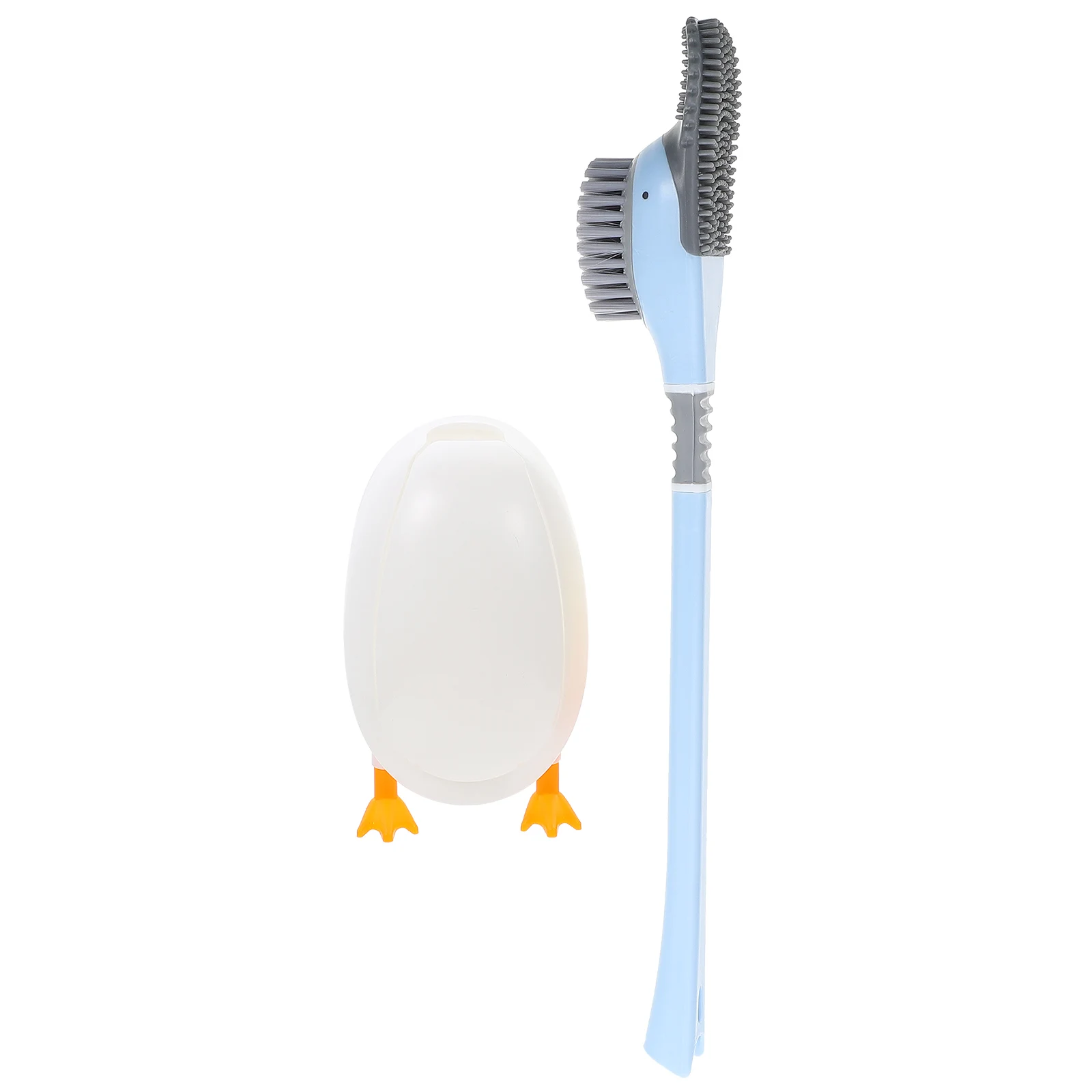 

1Set Silicone Toilet Brush Household Wear-Resistant Cleaning Brush Bathroom Scrubber Punch-Free Reusable Ergonomic Deep