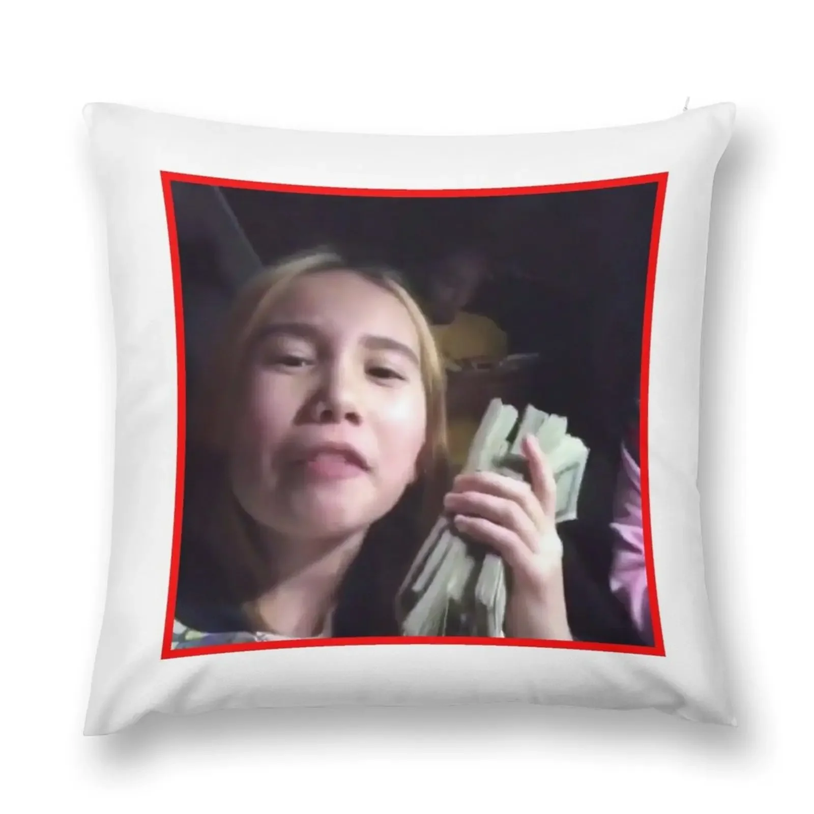 

lil tay Throw Pillow Room decorating items anime girl pillow