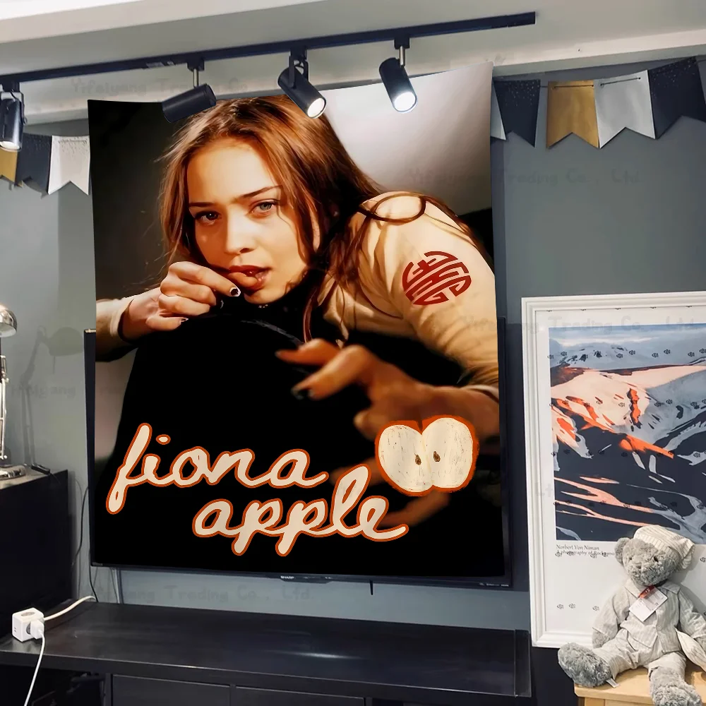 Fiona Apple Anime Tapestry Hippie Flower Wall Carpets Dorm Decor Wall Hanging Home Decor