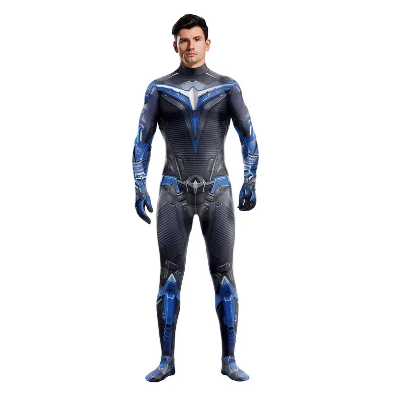 Traje Zentai para fiesta de Carnaval y Halloween, disfraz de caballero héroe Nightwing, disfraz de Robin, mono, trajes de mono de Batgirl