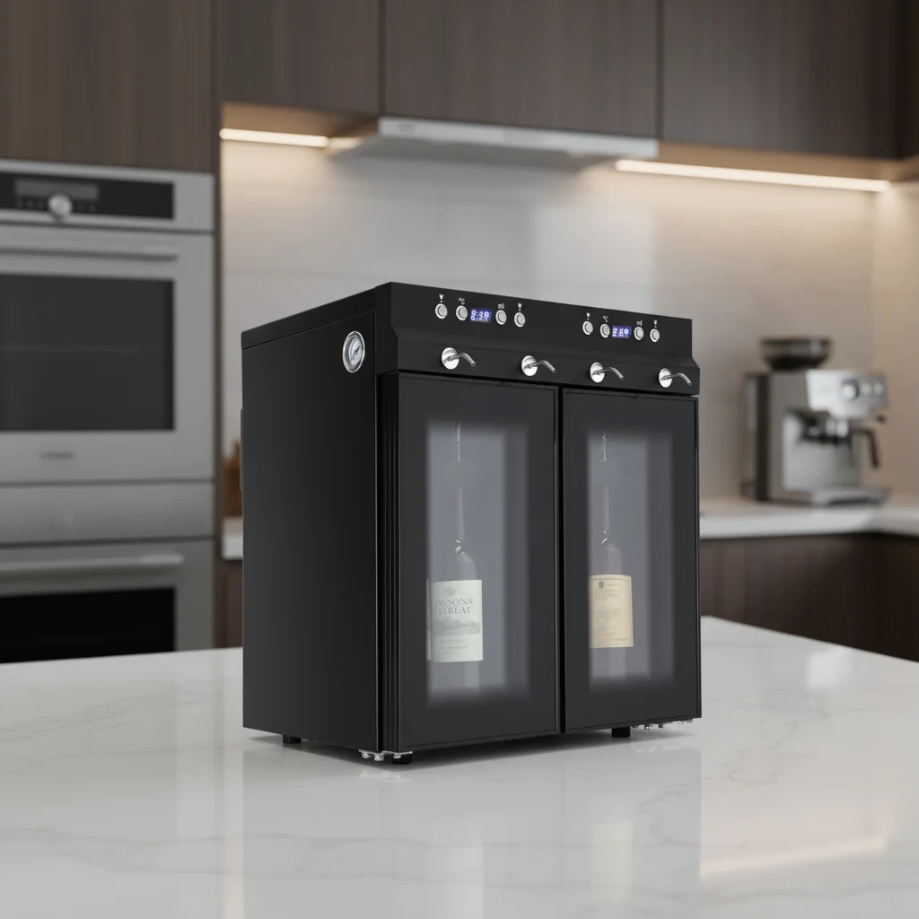 Automatic Stainless Steel Wine Bar 4 Bottles Electric Wine Dispenser Machine