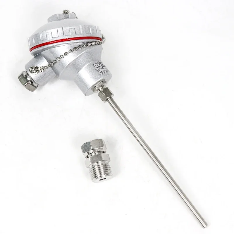 Imagem -06 - Termopar Blindado Pt100 j K-tipo Transmissor de Temperatura M20x1.5 Resistência Térmica tc Rtd Sensor 420ma 05v Rs485