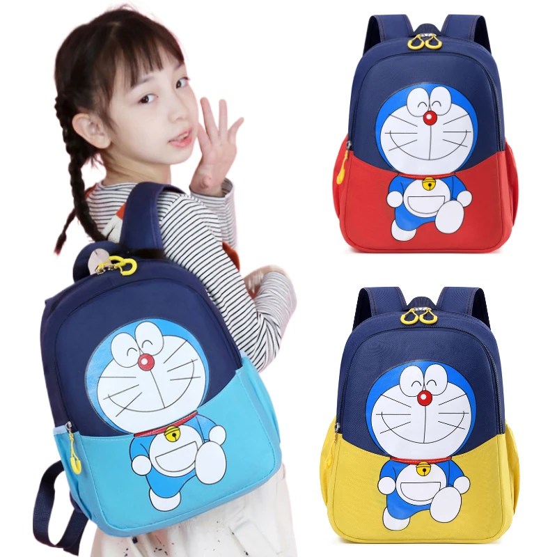 Anime Peripheral Doraemons Schoolbag Kawaii Student Backpack Large Capacity Portable Waterproof Bag Cartoon Birthday Gifts