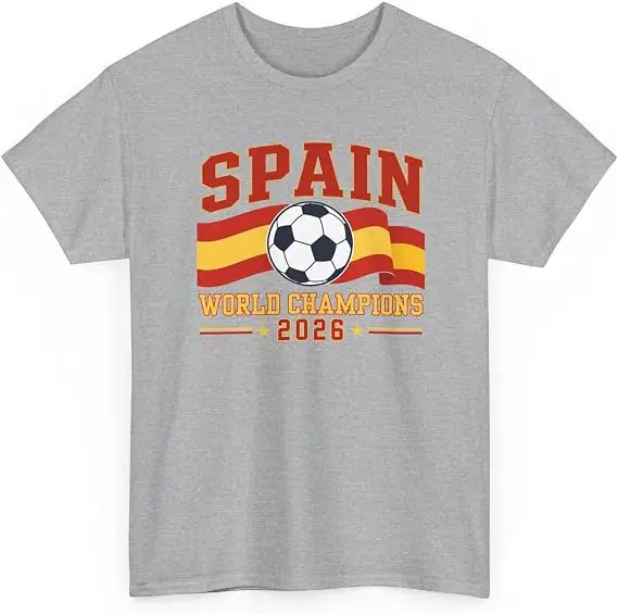 Spanien Weltmeister 2026 T-Shirt Fußballtrikot Y2K Spanien Fußball Grafik Spruch Tee Neuheit Geschenk – Detail 29
