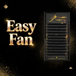 Orchid Beauty Fast Shipping Easy Fan Auto Eyelash Extension Supplies Handing Making Fast Bloom Flowering Pre-bonded Lashes