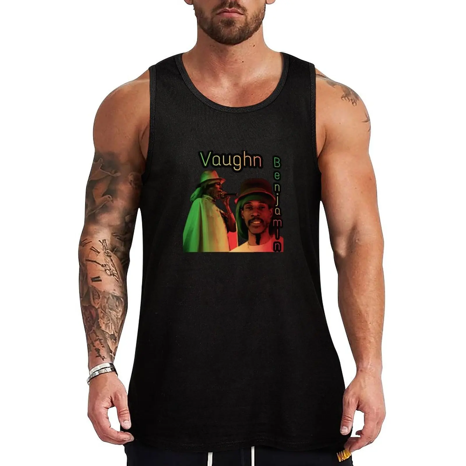 

Vaughn Benjamin midnite Tank Top sports suits Male vest sleeveless shirts T-shirt Men's gym