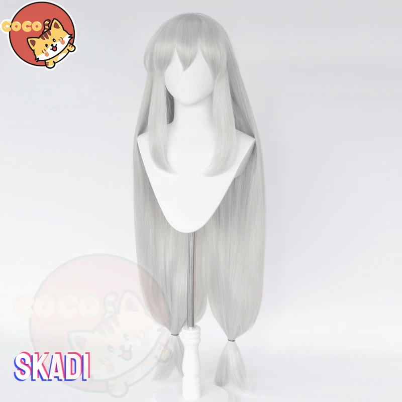 CoCos Game  Arknights Skadi The Corrupting Heart Cosplay Wig Game Cos Arknights Cosplay The Corrupting Heart Cosplay Gray Hair