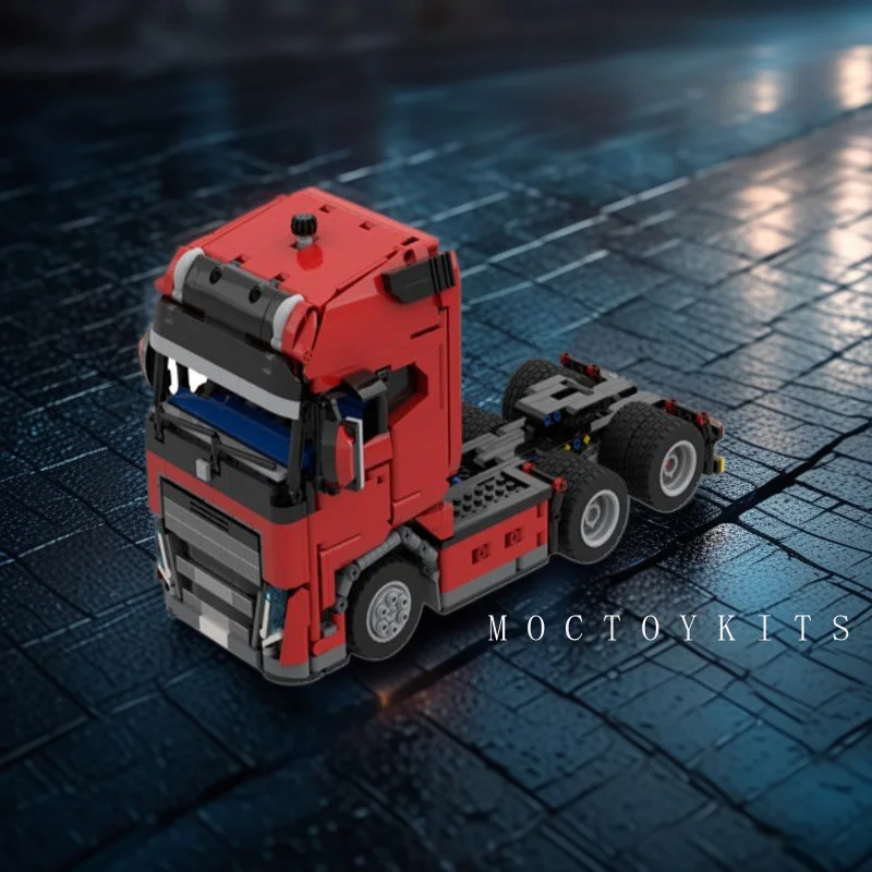 

Building Blocks MOC Semi-trailer Truck Front Splicing Model Children Boy Educational Birthday Christmas Gift