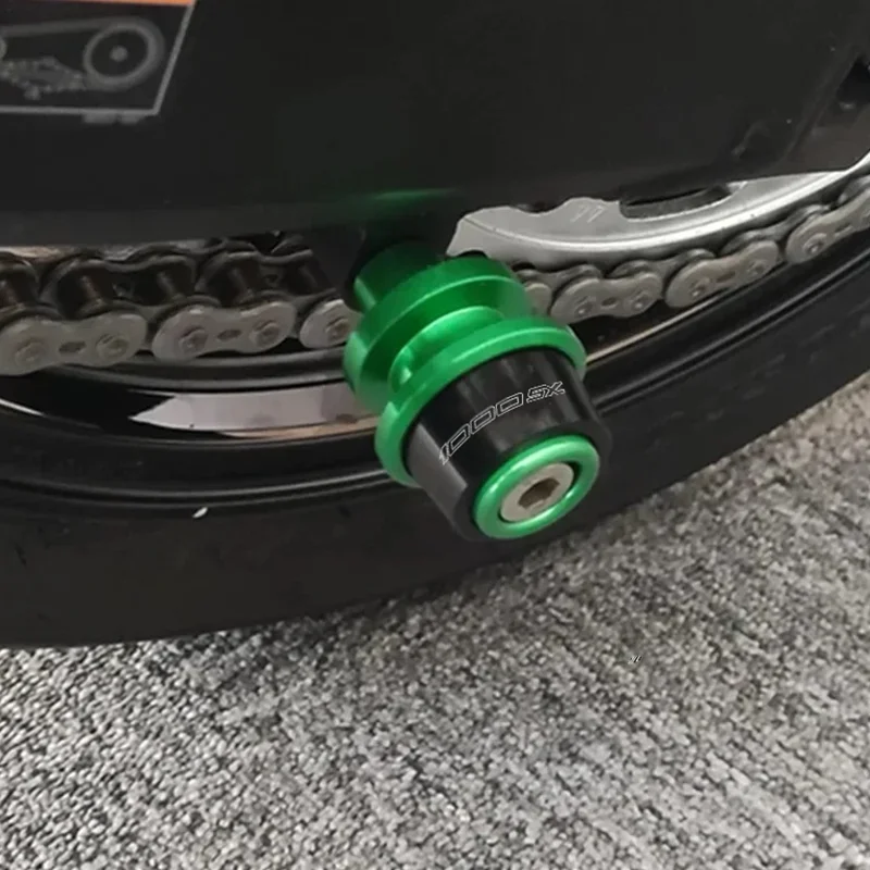 Ninja1000sx لكاواساكي نينجا 1000 SX نينجا 1000SX 2020 2021 20222 Swingarm بكرة المنزلق حامل مسامير دراجة نارية الملحقات