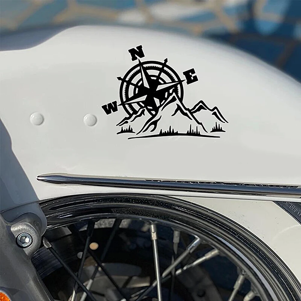 For BMW S1000RR R1250GS F900R R1200GS Reflective Motorcycle Stickers Jungle Adventure Compass Moto Helmet Decal Accessories