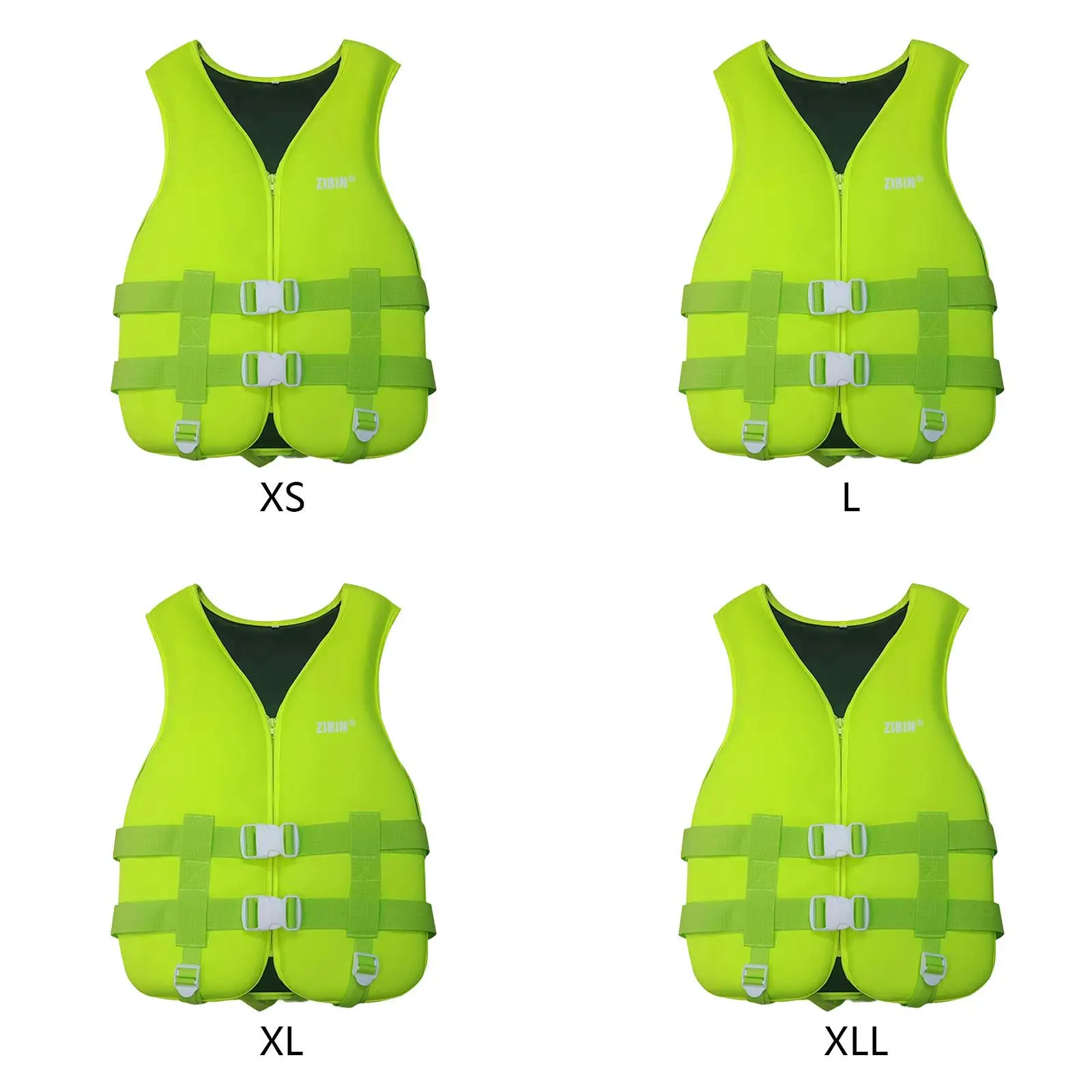 Water Sport Skiing Surf Boating Neoprene Life Jacket Comfort Fit Straps Float Vest for Adults and Kids for Pool Lake River Sea
