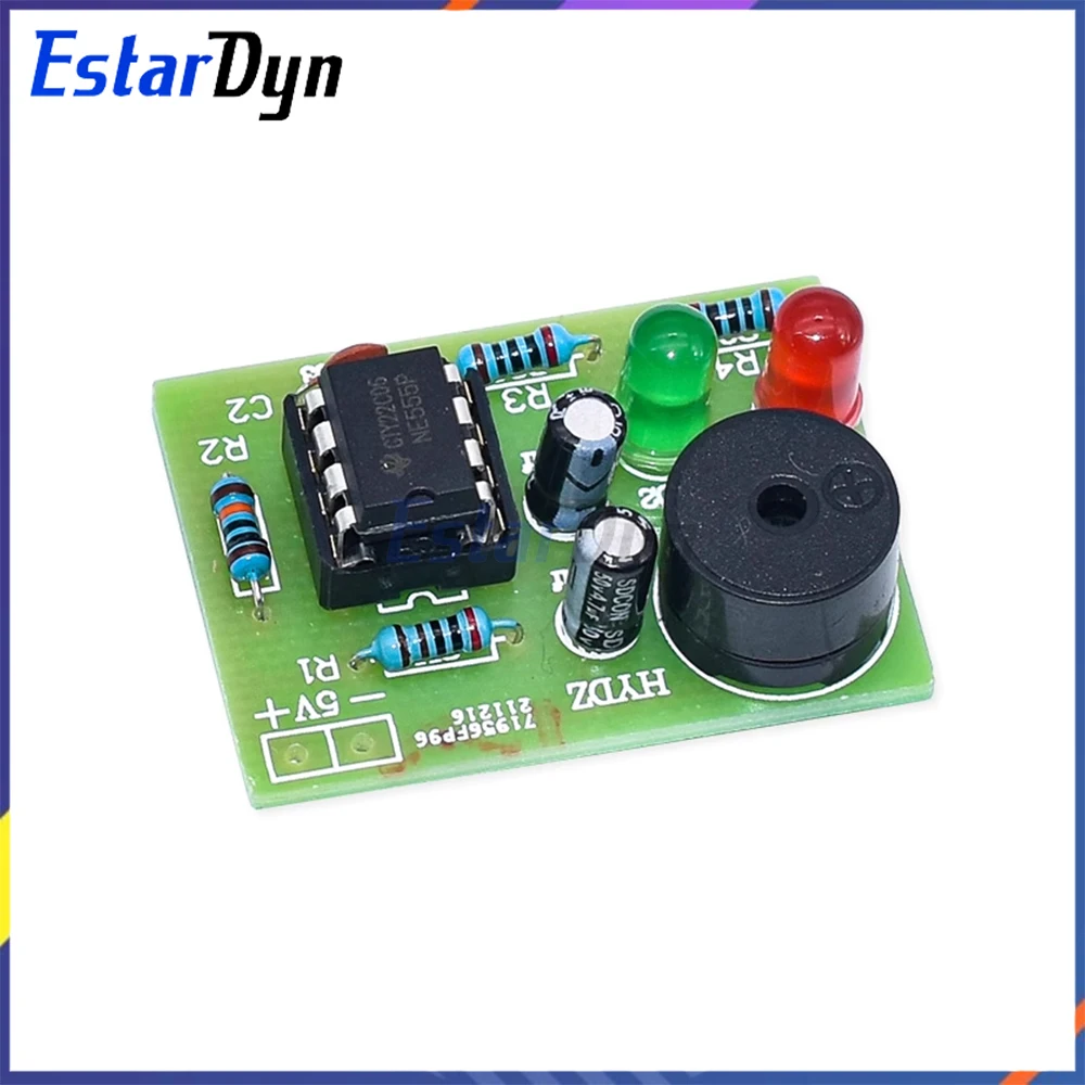 NE555 أستابل متعددة الهزاز عدة NE555P دائرة إلكترونية غير مستقرة لتقوم بها بنفسك عدة ضوء فلاش مزدوج #6