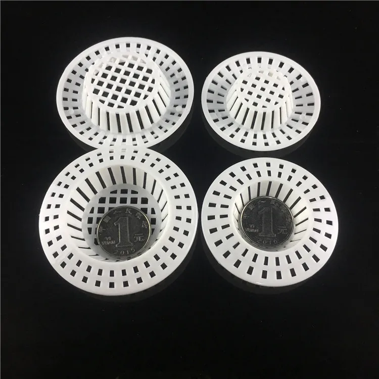 Plastic Kitchen Sink Drain Filter Hair Separator Bathroom Sink Strainer Net 4-Pack Home Cleaning Tools Waste Water Filter