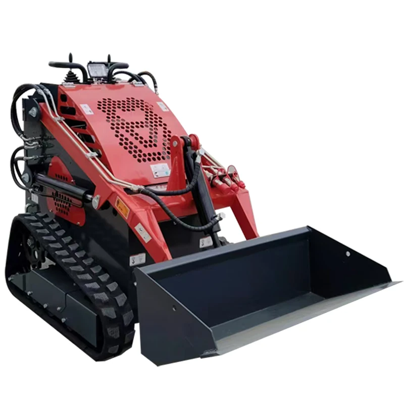 Customized High Quality Skid Steer Loader 300kg Agricultural Machinery Orchard Farm Mini Skid Loader with Attachments