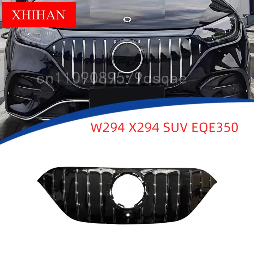 

For Mercedes EQE Class W294 X294 SUV EQE350 EQE500 2023+ Front Bumper Grill Mesh Hood Modified Facelift Grille GTR Auto Part