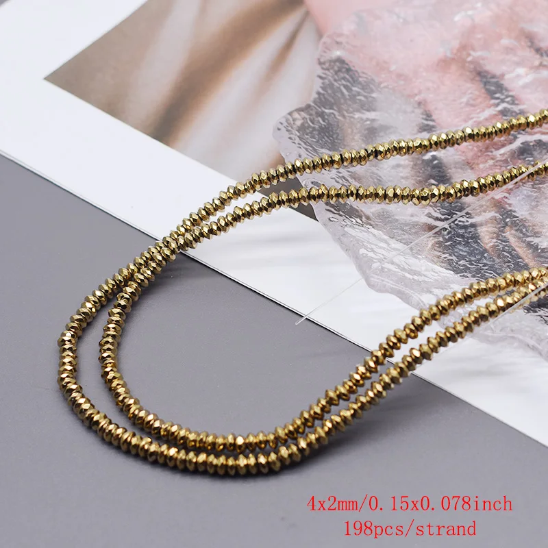 Überzug Gold Farbe Retention Natürliche Hämatit Stein Spacer Lose Perlen Für Schmuck Machen Diy Armbänder Finden