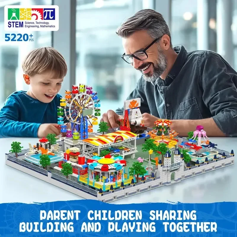 

Display-worthy Mould King 11022 Amusement Park Building Block High Difficulty Giant Puzzle Model Assembly Creative Birthday Gift