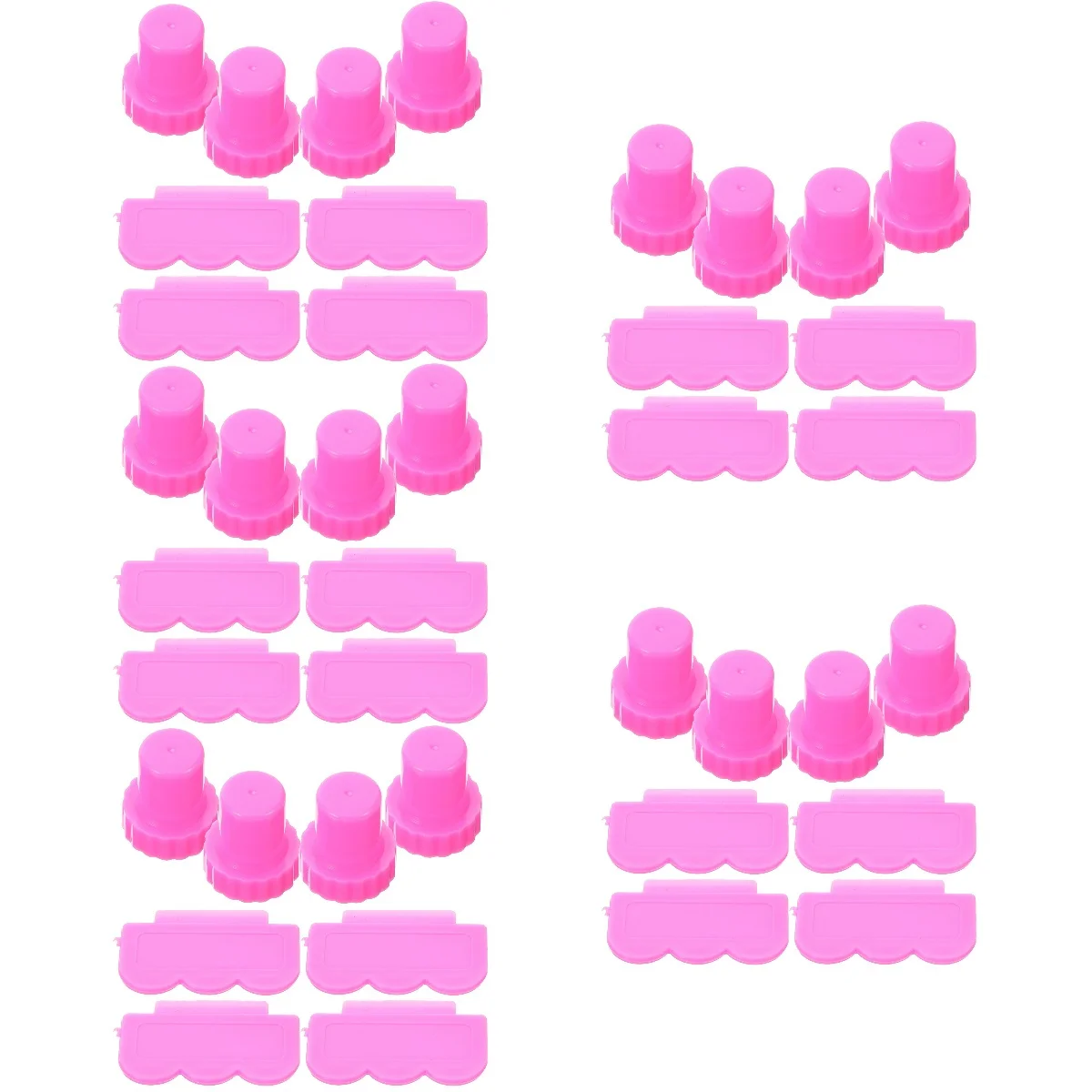 5 قطع 5 قطع أدوات مانيكير لوازم طقم ختم الأظافر لختم تصميم الختام الوردي