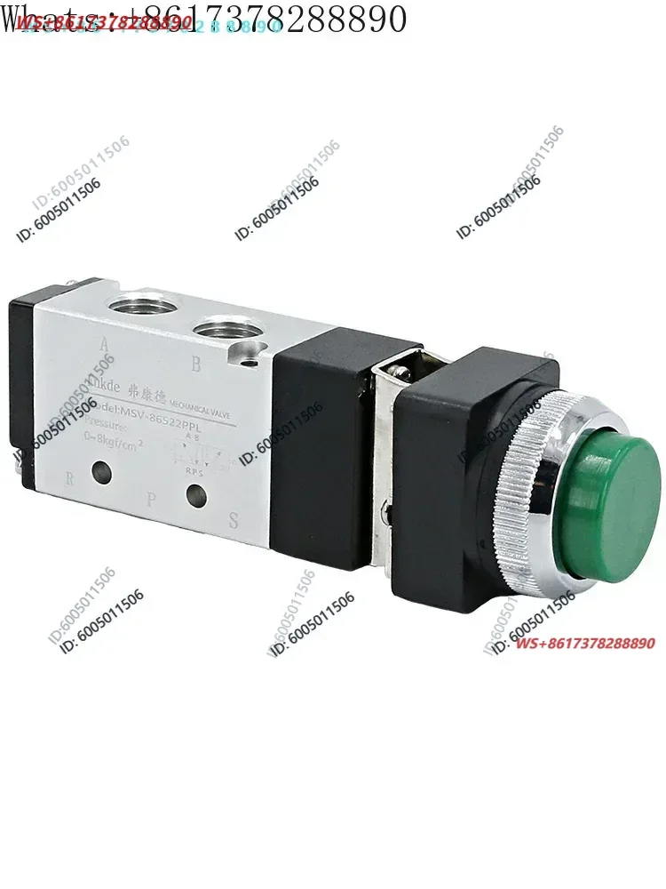 Pneumatic valve switch stroke, manual valve, push type two position five way button, MV cylinder control valve, mechanical valve