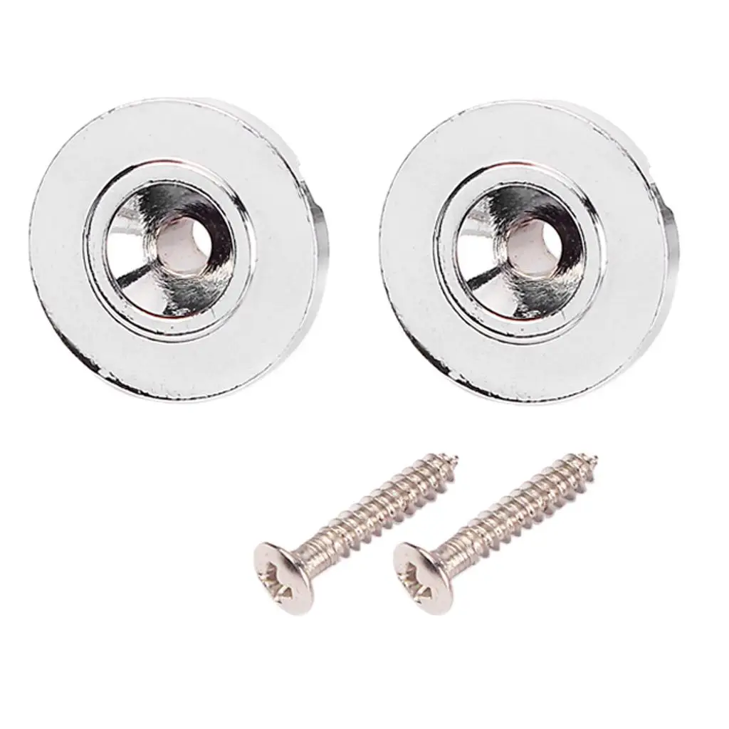 2pcs Guitar String Tree Retainer Buckle Bass Accessory with Screw