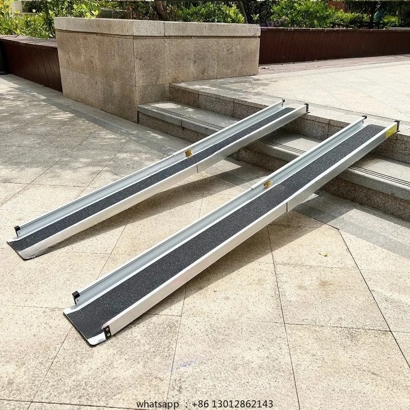 

Портативная рампа из алюминиевого сплава 2026, рампа для инвалидной коляски, дорожка для скалолазания, выдвижная алюминиевая рампа