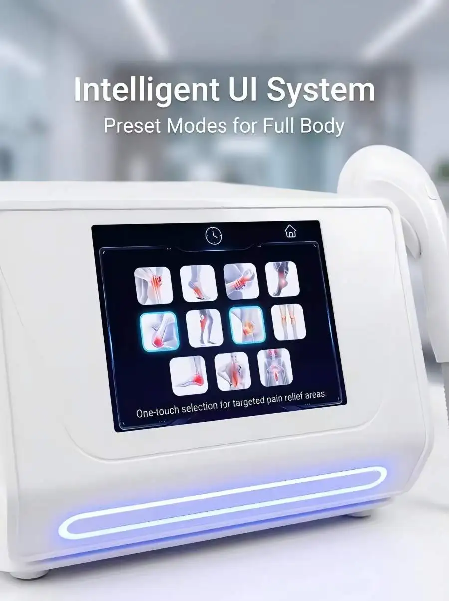 Advanced Focused ESWT Machine with Smart Touch Screen for Professional Physical Therapy Wellness Centers Clinics PAIN RELIEF
