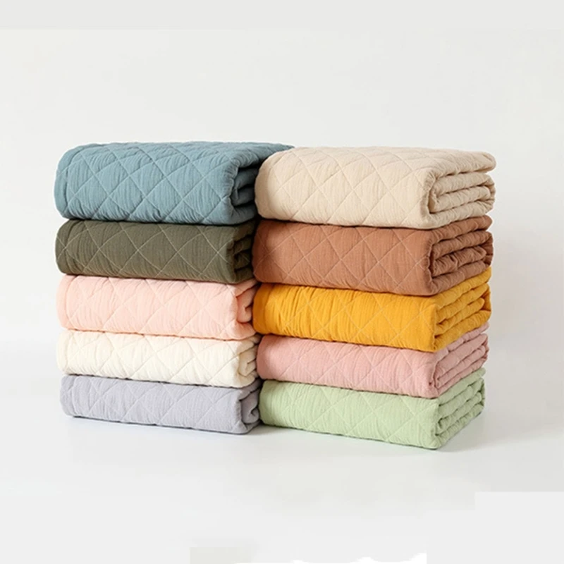 Cute Newborn Baby Blanket Newborn Summer Air Conditioner Blanket Cotton Warm Baby Quilt Infant Swaddle Blanket Baby Accessories