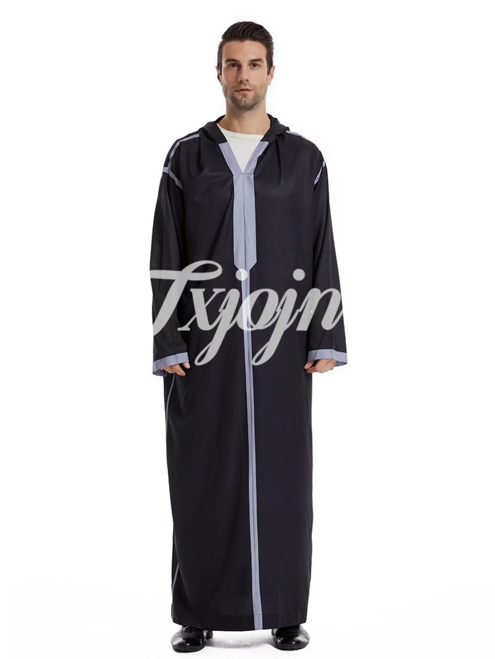 

Classic Tassel Muslim Arab Men's Outerwear 2025 Men Ramadan Abayas For Prayer Clothes Open Muslim Kimono Abaya Islam Muslim Dres