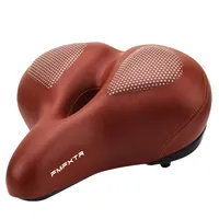 FMFXTR Large Bike Seat Cushion Retro Gel Bicycle Saddle Oversized Comfort Bike Seat Most Comfortable Replacement Bike Saddle