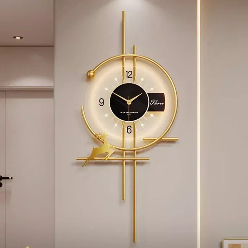 Kitchen Large Wall Clock Digital Interior Modern Slient Wall Clock Electronic Timepiece Reloj De Pared Home and Decoration